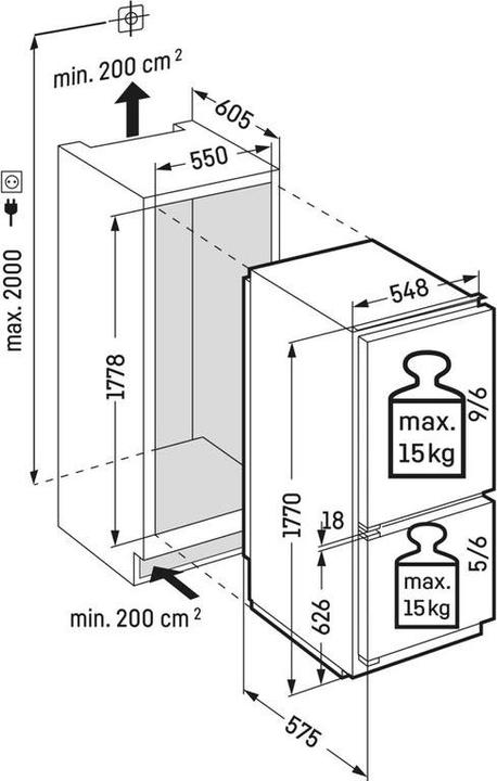 Produktbild Liebherr Liebherr-Kühl-Gefrierkombination-ICc 3414-26-091601251 (294 l)
