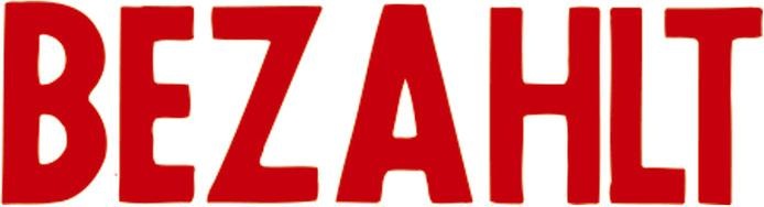 Immagine prodotto X-Stamper Bezahlt