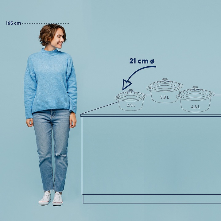Actual product image Kela Calido (21 cm, Casserole + Stewpot, Cast iron)