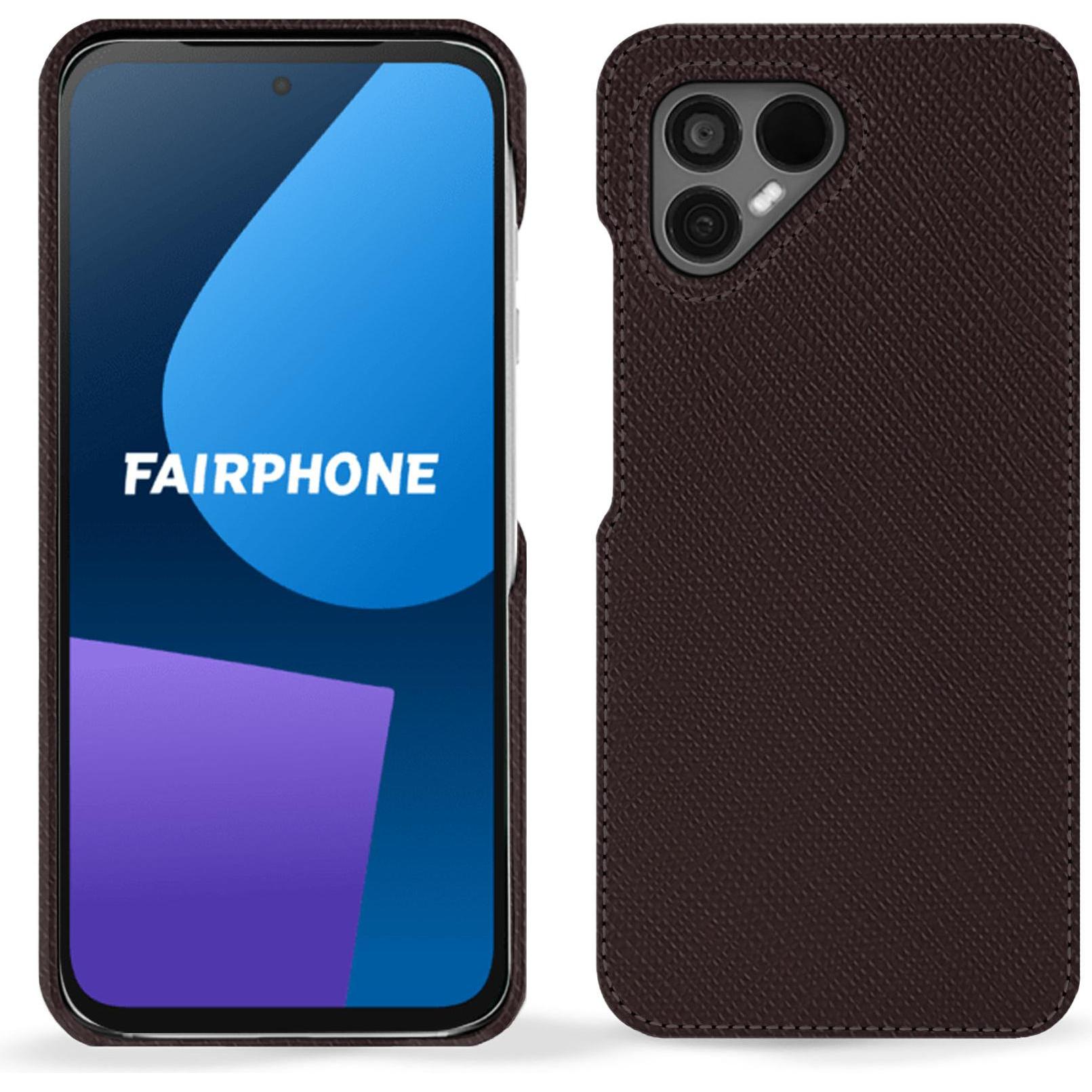 Noreve Lederschutzhülle (OnePlus 5), Smartphone Hülle, Braun