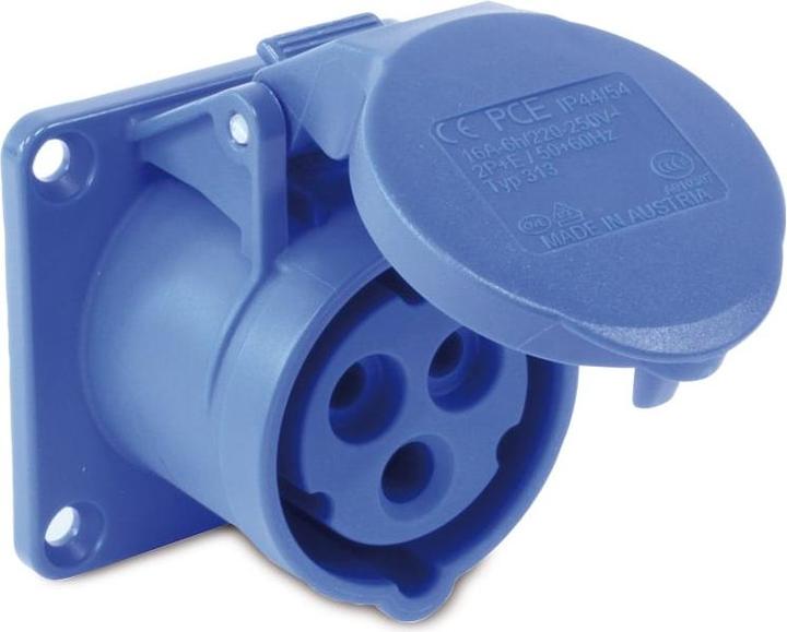Produktbild PCE 313-6f7 Anbaudose gerade 16A 3p 6h IP44/54