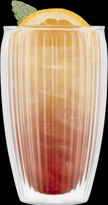 Image du produit Bodum Verre à boire Pavina double paroi cannelé 2 pièces 0.45 l (450 ml, 2 x)