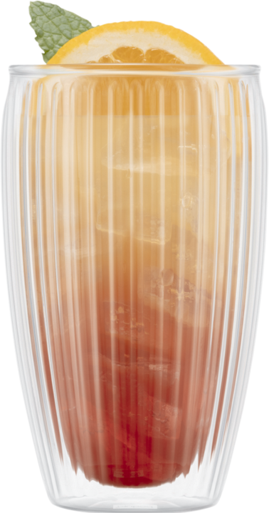 Immagine prodotto Bodum Verre à boire Pavina double paroi cannelé 2 pièces 0.45 l (450 ml, 2 x)