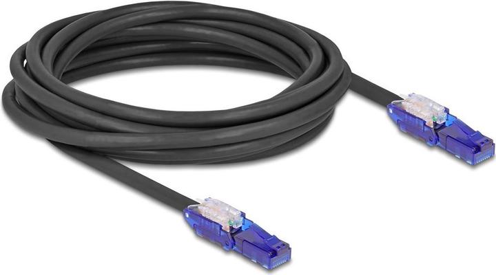 Actual product image Delock RJ45 network cable Cat.6 UTP with 180° angled connector (U/UTP, UTP, CAT6, 5 m)