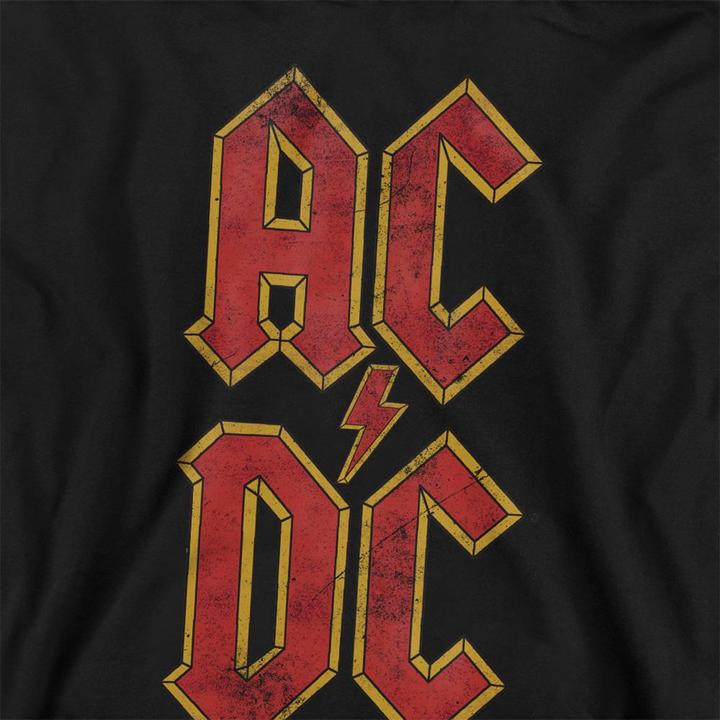 Actual product image AC/DC Childrens/Kids Logo Stack Pull Over Hoodie (116)