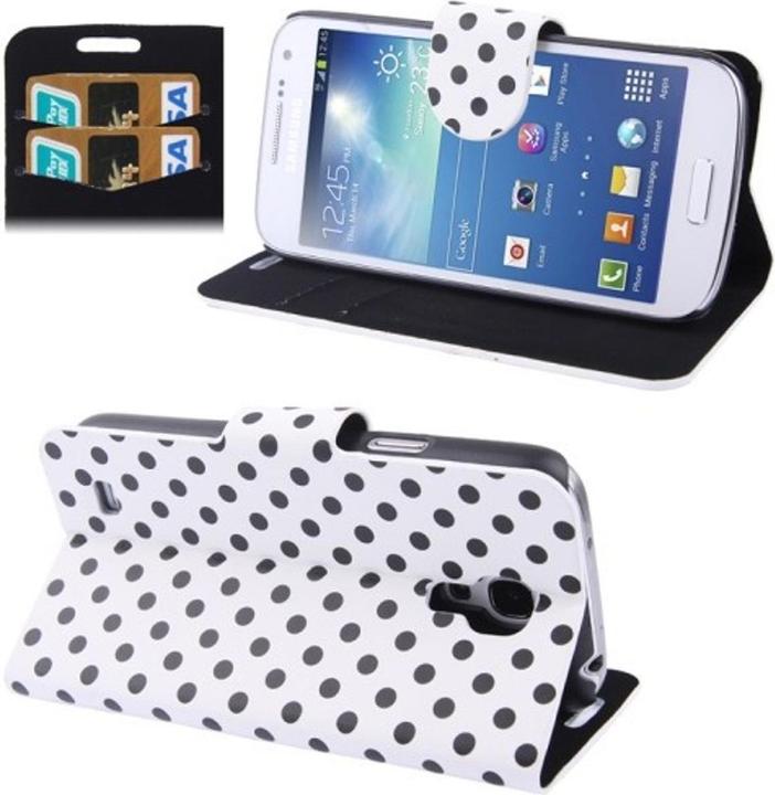 Produktbild König Design Schutzhülle Handytasche (Flip Quer) + Handytasche Flip Strass für Handy Samsung Galaxy S4 mini (Samsung Galaxy S4 mini)