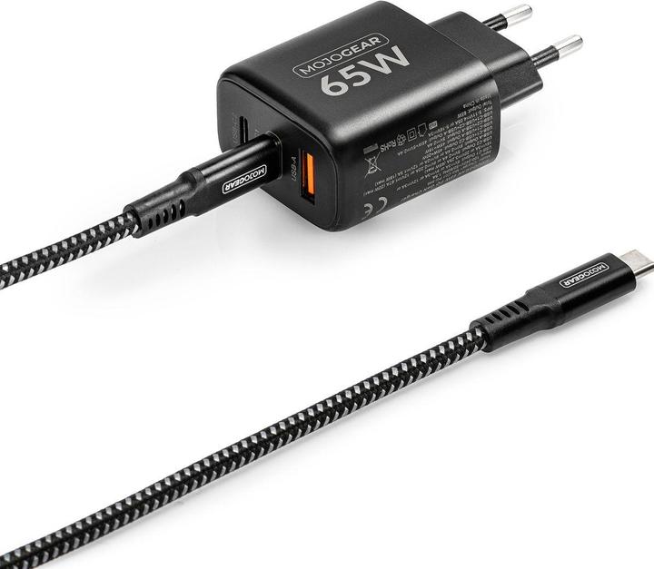 Productafbeelding Mojogear CHARGE+ Combo: 65W oplader met 1,5 meter USB-C kabel (65 W)