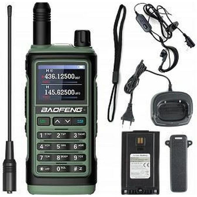 Baofeng Krótkofalówka UV-17E Zielona (10 km), Walkie-talkie, Nero