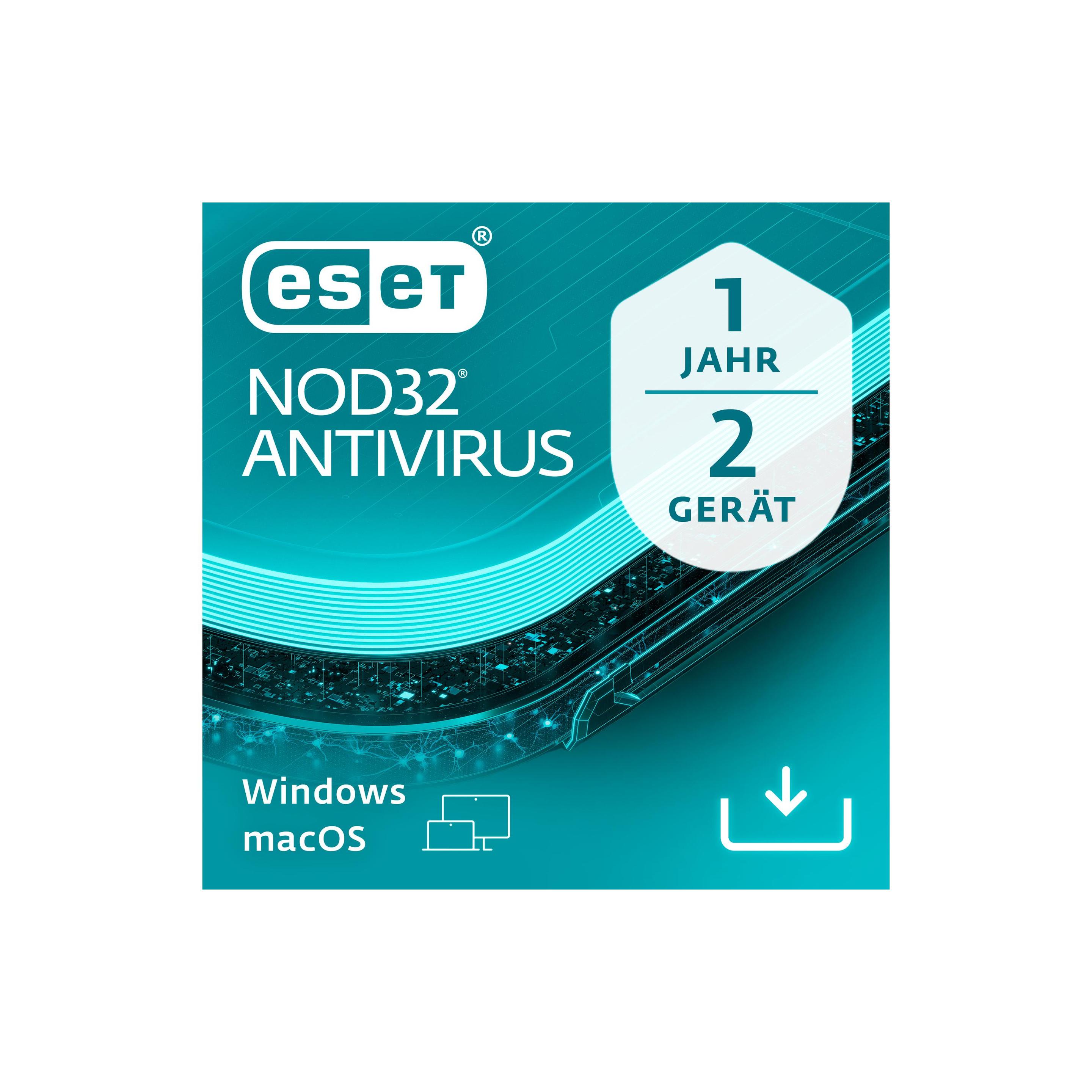 Thumbnail - ESET NOD32 Antivirus 2User 1Year New Antivirus Antispyware Clientschutz für Windows