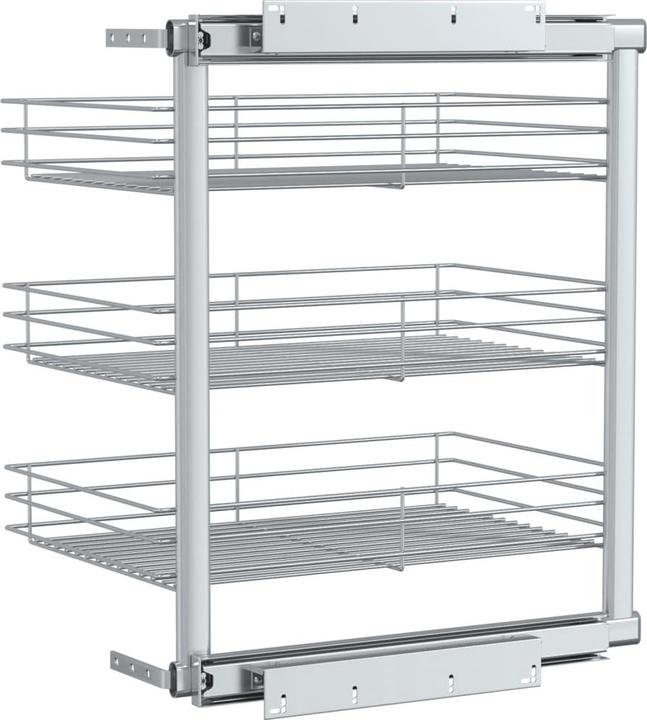 Actual product image Diverse Hardware 3-stufiger Ausziehbarer Küchen-Drahtkorb Silbern 47x35x56 cm (35 cm, 1x)