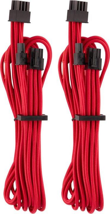 Image du produit Corsair Premium Sleeved PCIe single cable, double pack (Gen 4)