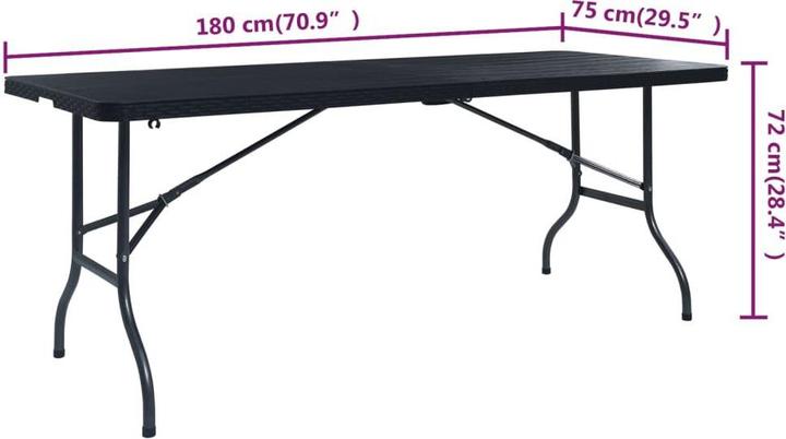 Produktbild vidaXL klappbarer Campingtisch