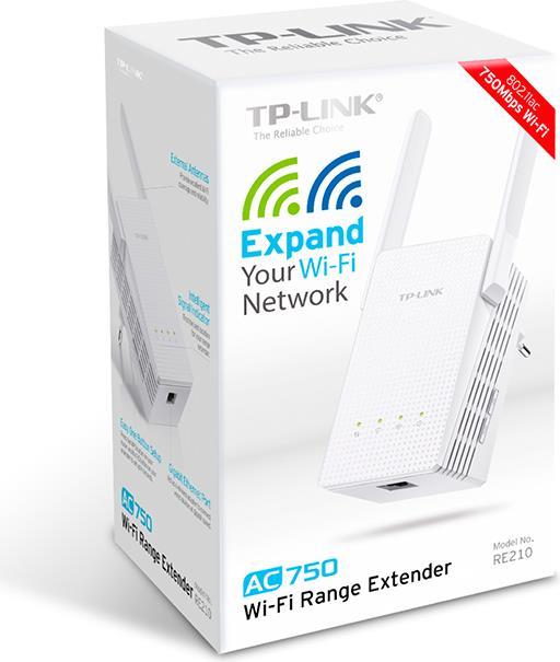 Actual product image TP-Link RE210, ac450/n300 (450 Mbit/s, 300 Mbit/s)