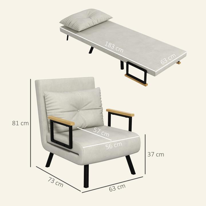 Actual product image Homcom Sleeping chair