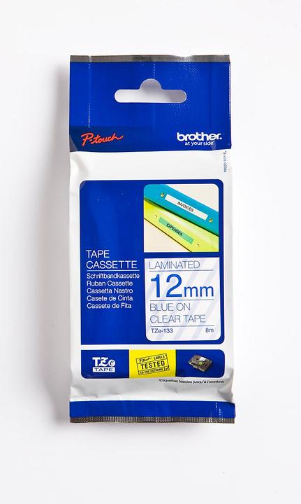 Produktbild Brother Tze-133 (1.20 cm, Transparent, Blau)