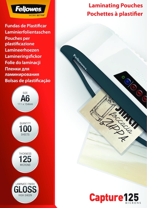Image du produit Fellowes Capture (A6, 100 pièce(s), 125 µm)