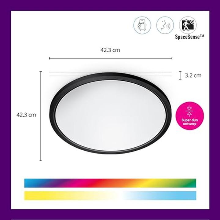 Produktbild WiZ Tunable White & Color SuperSlim (2600 lm)