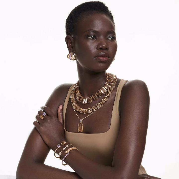 Produktbild Swarovski Millenia Armreif Oktagon Schliff Mehrfarbig Goldlegierungsschicht (15.50 cm, Swarovski Metall)