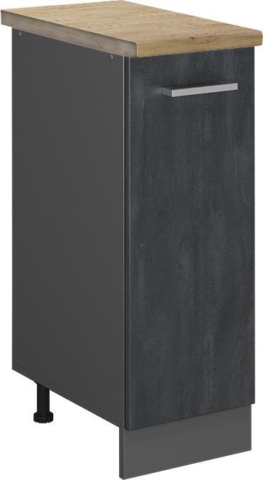 Anthrazit, Goldkraft Eiche, Schwarz Beton