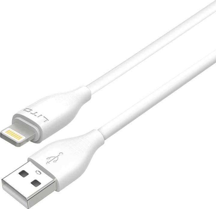Image du produit Lito - Data Cable (LD03) - USB to Lightning Fast Charging 60W, 1m - White (1 m, 60 W)