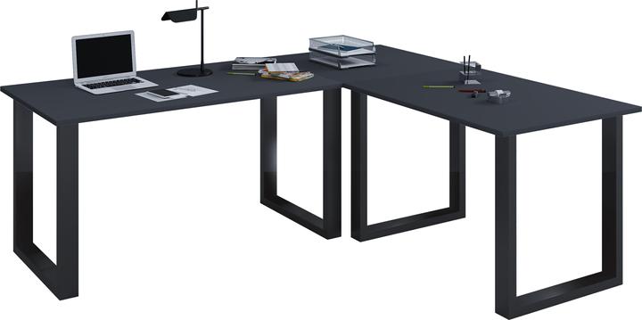 VCM U Schreibtisch Eckschreibtisch 160x160x80 (160 x 160 x 76 cm)