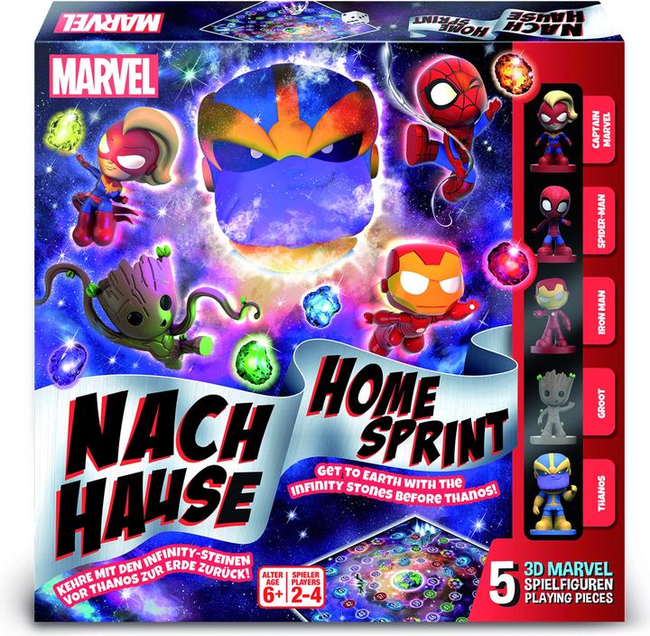 Produktbild ASS Altenburg C75840390 - Disney Marvel - Nach Hause / Gänsespiel, ab 6 Jahren, 2-4 Spieler (Deutsch, 2 - 4 Spieler)