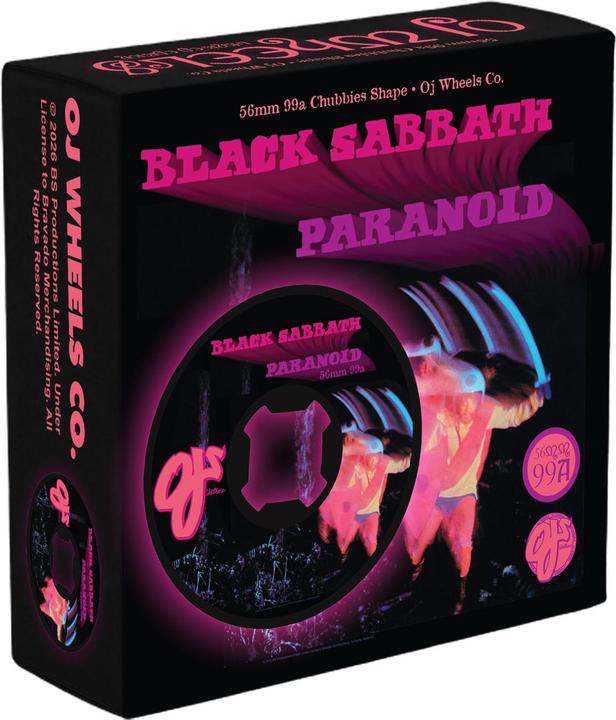 Produktbild Oj`s 99A Chubbies Black Sabbath Paranoid (56 mm)