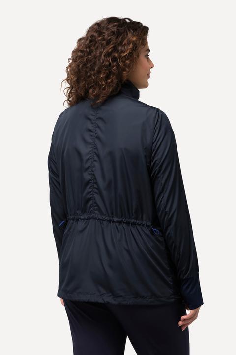 Image du produit Ulla Popken Veste légère HYPAR à col montant et cordon coulissant, matière recyclée (42, 44)