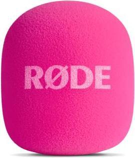 Produktbild RØDE Handadapter Interview GO Pink mit Fell-Windschutz
