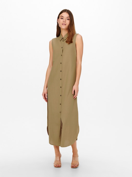 Produktbild Only Langes Leinen- Blusenkleid (XS)