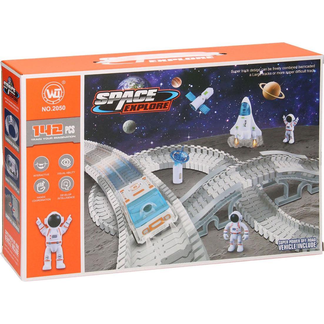 Thumbnail - Roadway Rennstrecken-Set Space Explorer, 142-tlg.