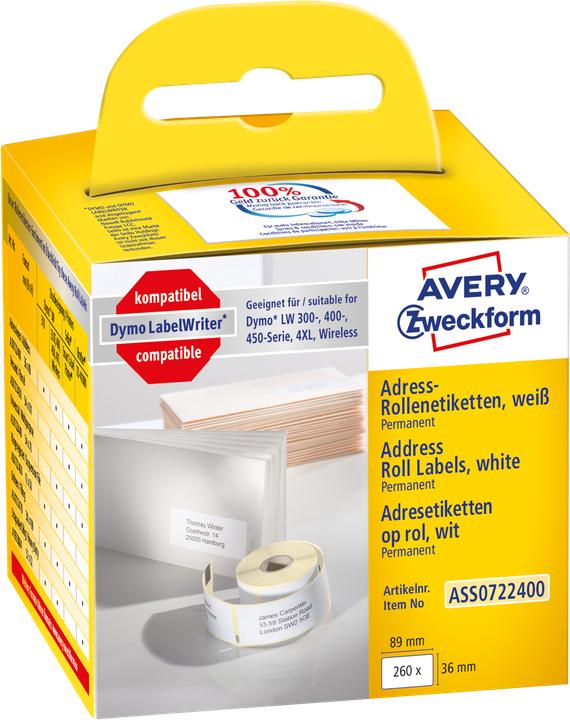 Produktbild Avery Rollenetiketten