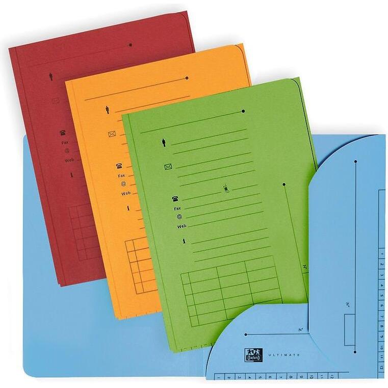Elba, Mappe, ULTIMATE Einstellmappe mit 2 Klappen, DIN A4, sortiert aus 240 g/qm starkem CANSON Karton, Klappen v (A4, 2...