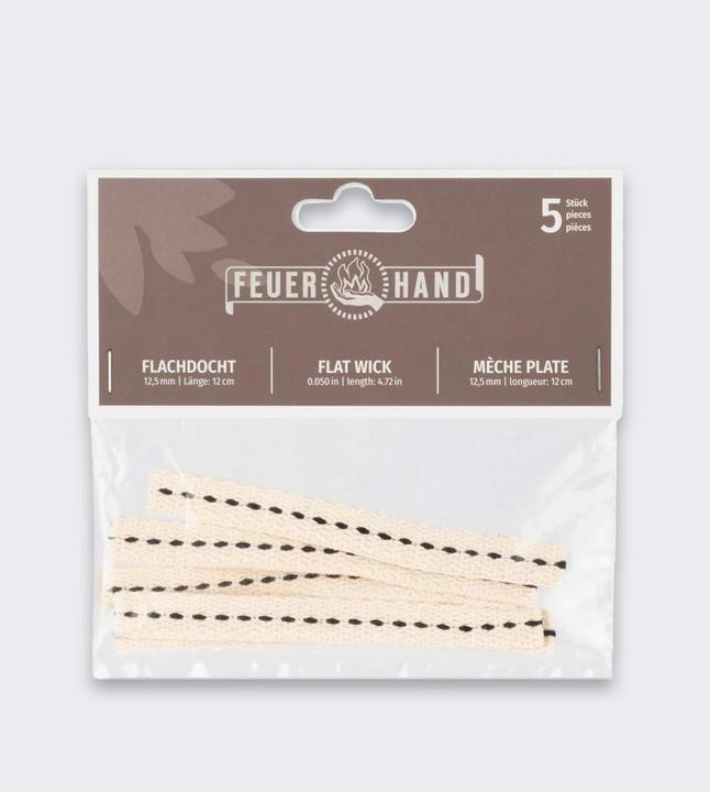 Actual product image Feuerhand 5 pieces Flat Wick For Storm Lantern | Petroleum Lantern
