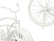 Image du produit Giftdecor horloge vélo en fer forgé blanc 22,5cm de large