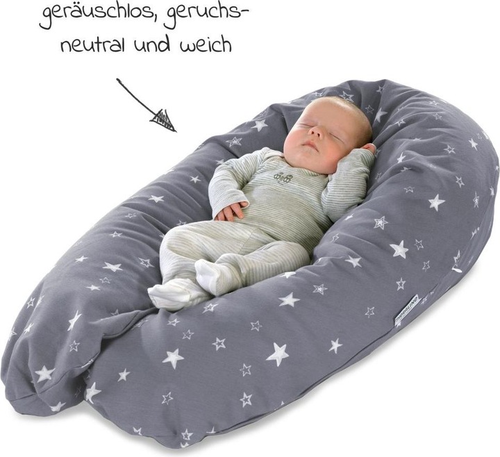 Produktbild Theraline Stillkissen "Das Original" mit Polyester Hohlfaser Füllung inkl. Bezug 190 cm (190 cm)