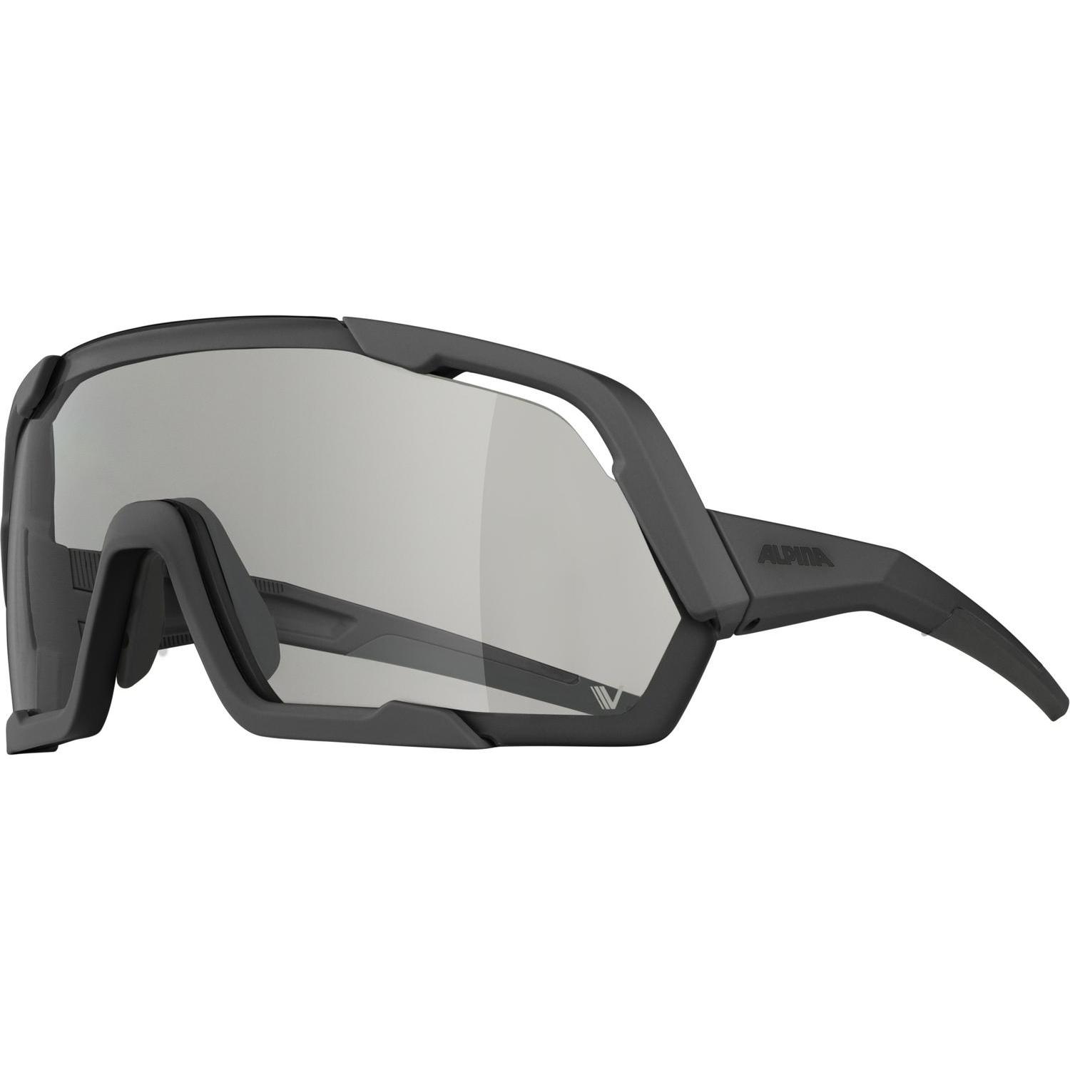 ALPINA SPORTS, Herren, Sportbrille, Rocket V (Schwarz, Transparent), Schwarz