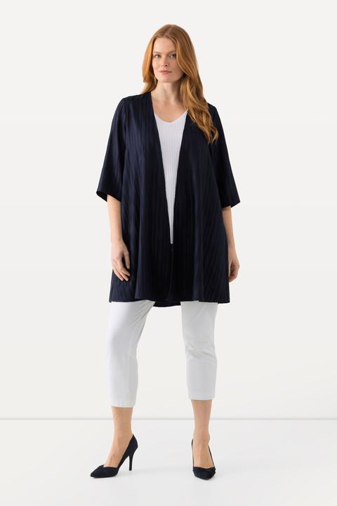 Produktbild Ulla Popken Easy-Going-Jacke, offene Form, V-Ausschnitt (46, 48)