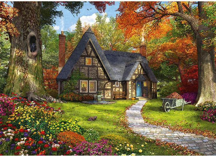 Produktbild Jumbo 11294 - The Woodland Cottage, Puzzle, 2 x 1000 Teile (1000 Teile)