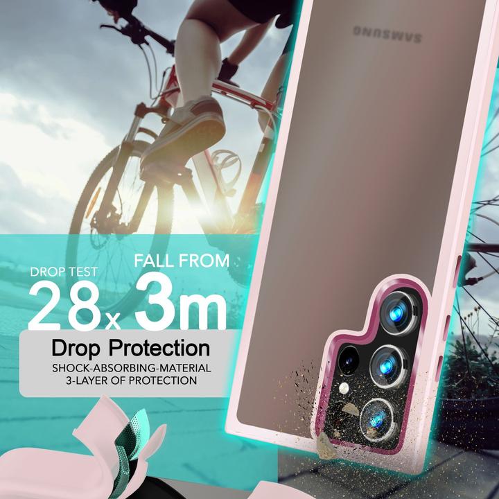 Actual product image Nalia Semi-transparent hybrid cover with protective frame (Samsung Galaxy S24 Ultra)