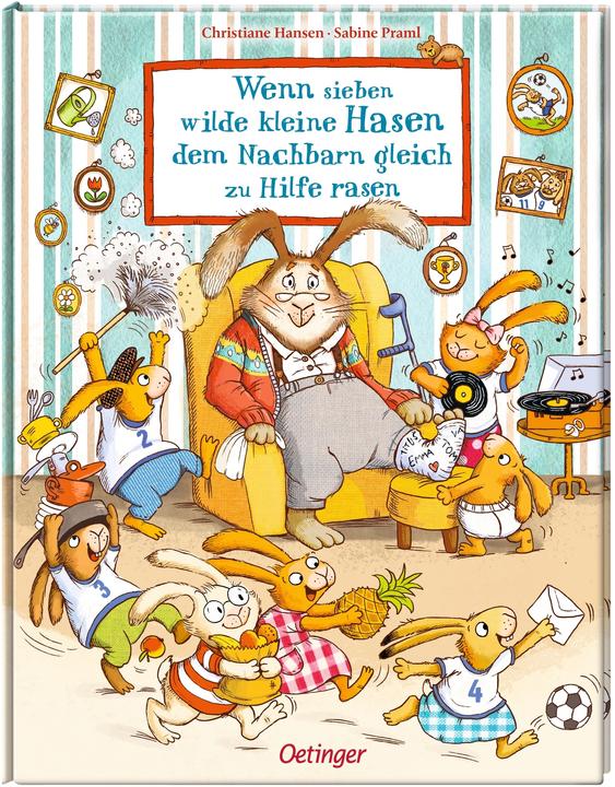 Image du produit Wenn sieben wilde kleine Hasen dem Nachbarn gleich zu Hilfe rasen (Allemand, Sabine Praml, 2022)