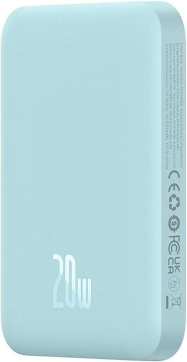 Image du produit Baseus Powerbank mini 6000 mAh 20W (blue) (6000 mAh, 20 W, 22.20 Wh)