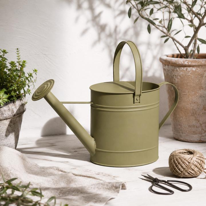 Produktbild Mojawo Giesskanne Blechkanne Metallkanne Kanne Dekokanne Grün 7,5 Liter (7.50 l)
