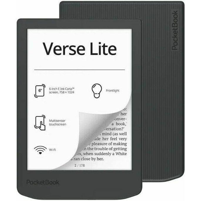 PocketBook READER INK 6" 8GB VERSE LITE/GREY PB619-T-WW POCKET BOOK (6"), eReader, Grigio