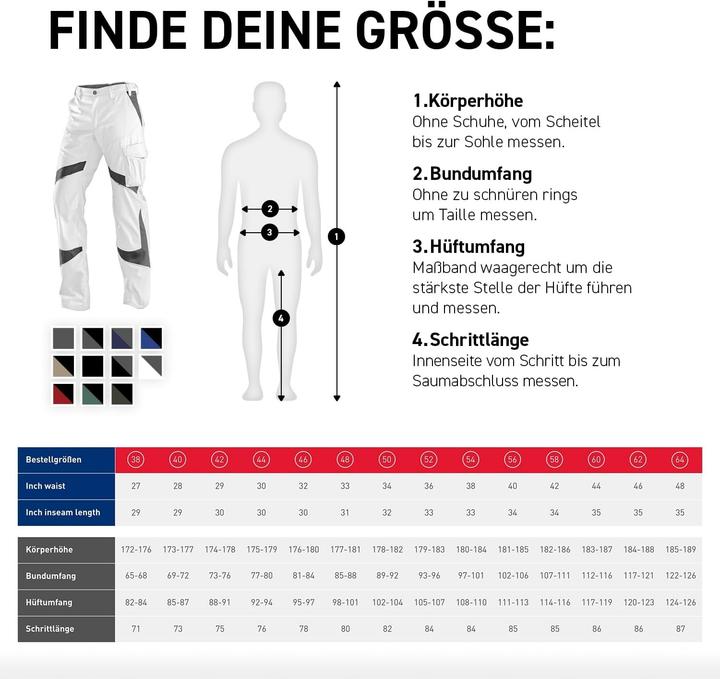 Produktbild Kübler Activiq Hose Weiss/Anthrazit 25 (25)