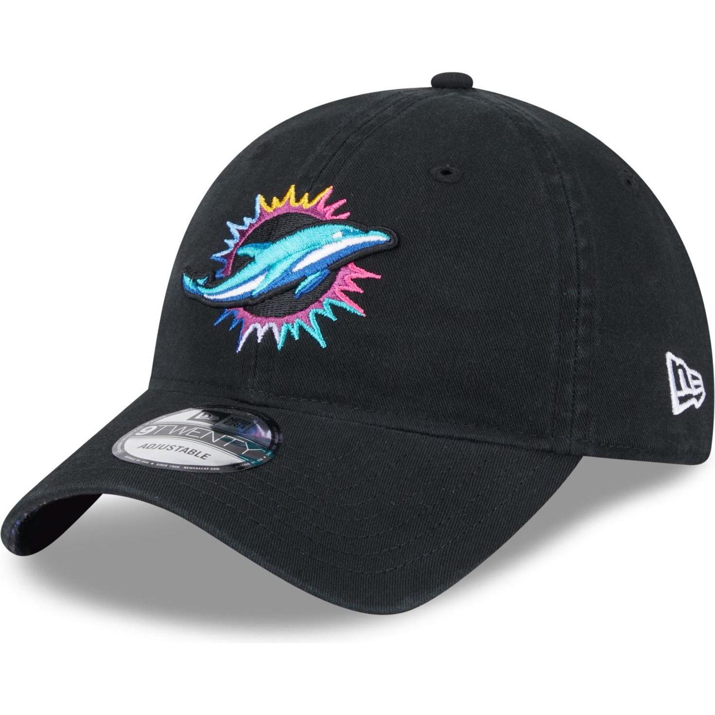 New Era, Herren, Cap, 9Twenty Strapback Cap - Crucial Catch Miami Dolphins, Schwarz