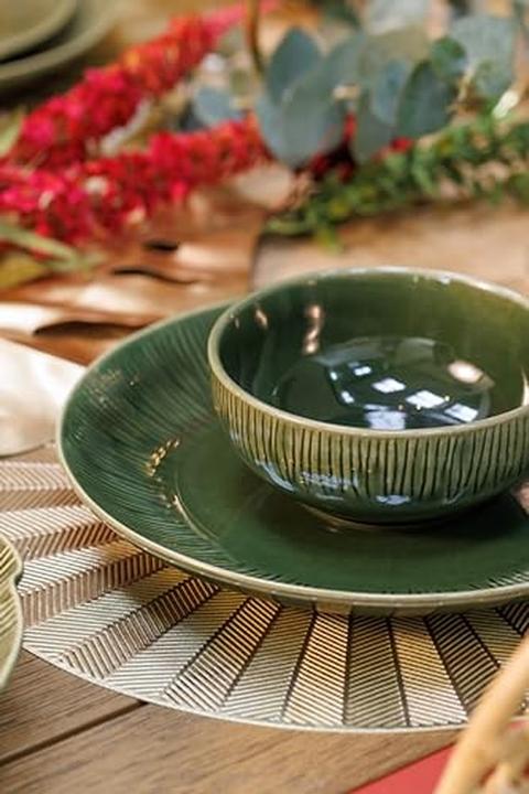 Immagine prodotto Mikasa Set da pranzo in gres Jardin 12 pezzi, verde (4 pz.)