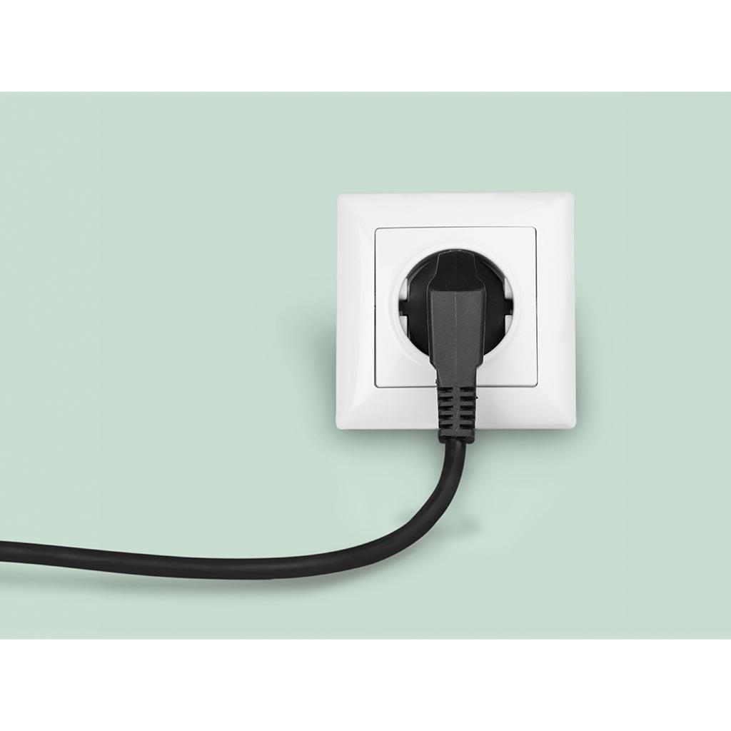 Thumbnail - Velleman, Verlängerungskabel, NETZKABEL - SCHWARZ - CEE 7/7 90° + KABEL, FREIES ENDE - 1.5 m - H05VV-F 3G0.75 mm² (1.50 ...