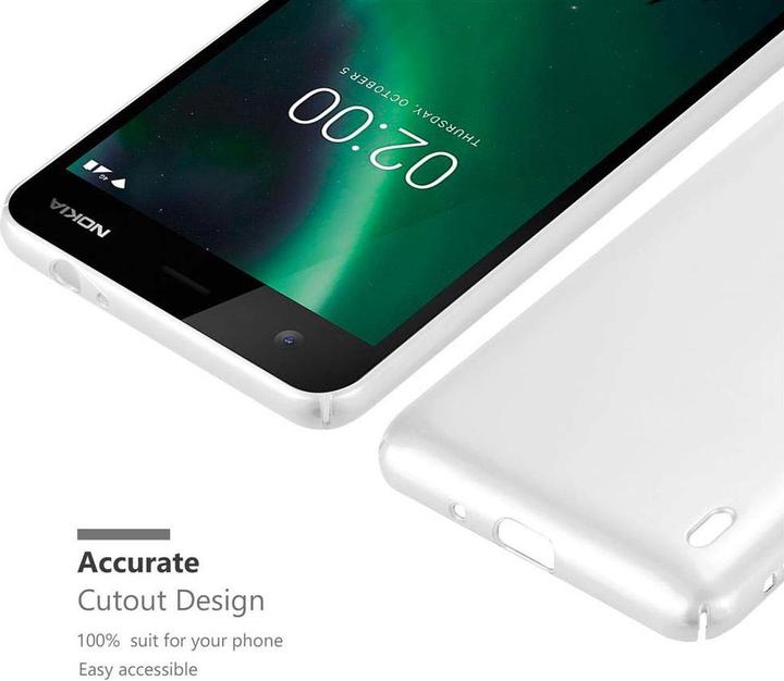 Actual product image Cadorabo Hard Cover Matt Metal Cover (Nokia 2)