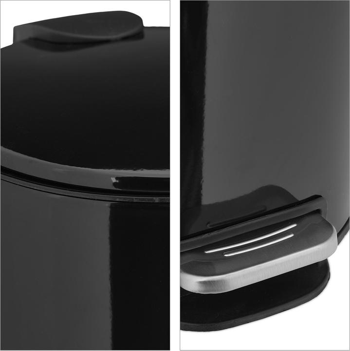 Actual product image Relaxdays Bathroom Bin, Push Function (5 l)